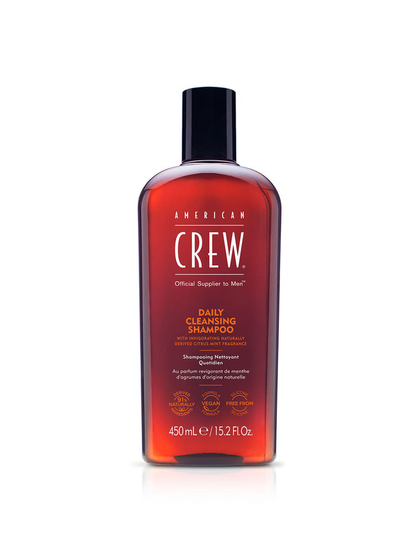 Bottle of American Crew Daily Cleansing Shampoo 15.2 fl oz