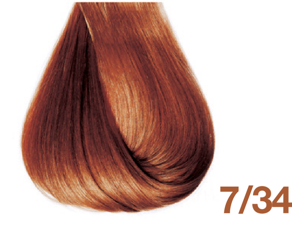 Bottle of BBCOS  Innovations Hair Color 7/34 Golden Copper Blonde