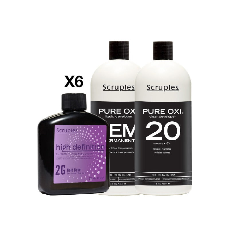 Scruples Gel Color – Buy 6 Get 2 Free Clear Developers