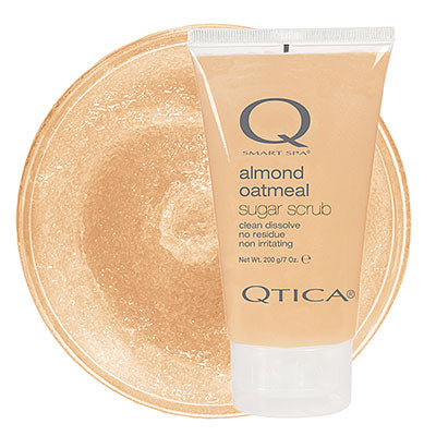 Bottle of  Smart Spa Almond Oatmeal Sugar Scrub