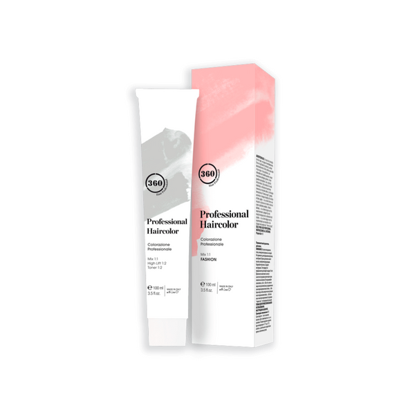 Bottle of 360 Hair Color 10.12 Platinum Blonde Ash Violet