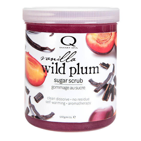 Bottle of  Smart Spa Vanilla Wild Plum Sugar Scrub 