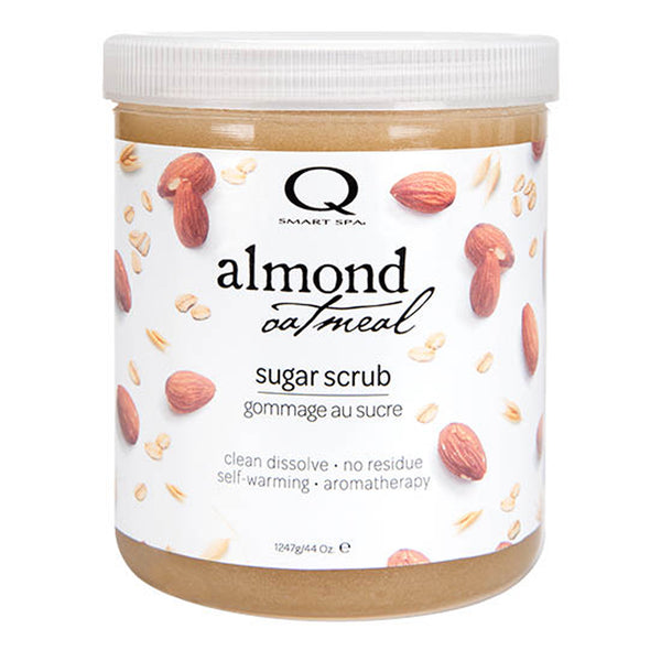 Bottle of  Smart Spa Almond Oatmeal Sugar Scrub 