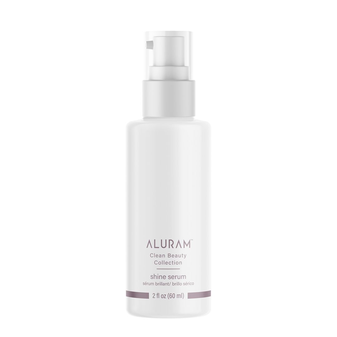 Bottle of Aluram Shine Serum 2oz