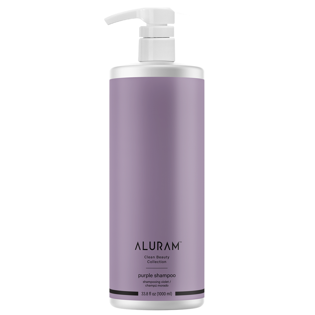 Bottle of Aluram Purple Shampoo 33.8oz