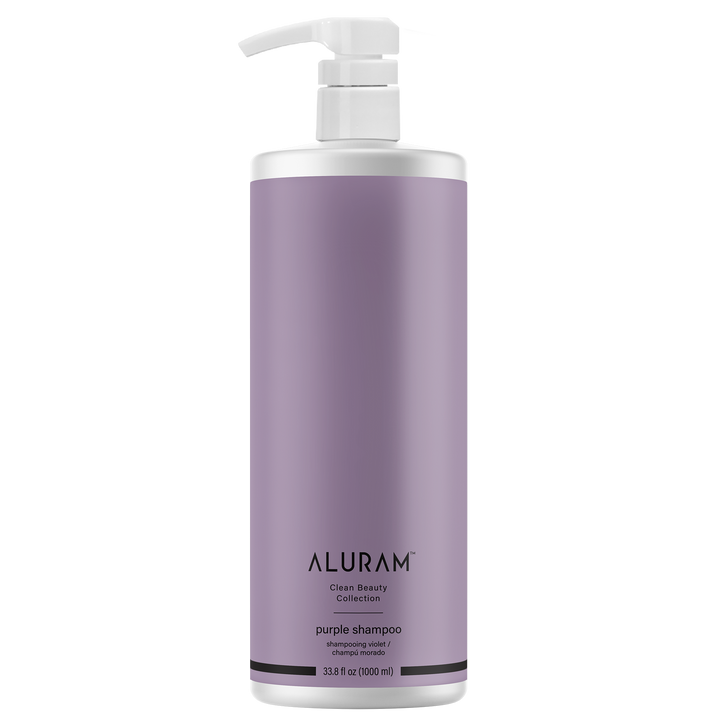 Bottle of Aluram Purple Shampoo 33.8oz