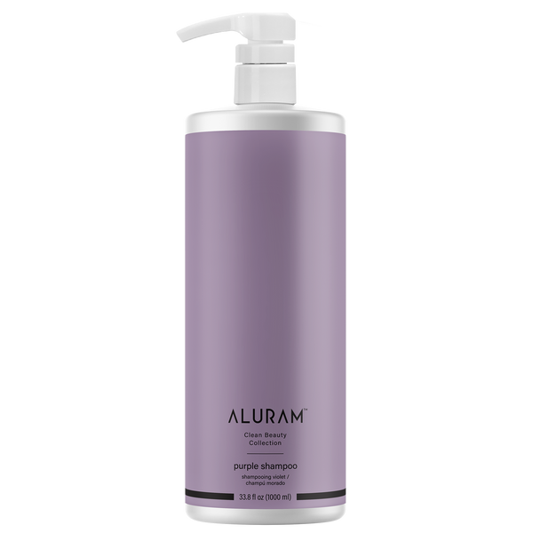 Bottle of Aluram Purple Shampoo 33.8oz