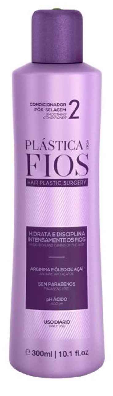 Bottle of PlasticaDos Fios Smoothing Conditioner B 10.1oz
