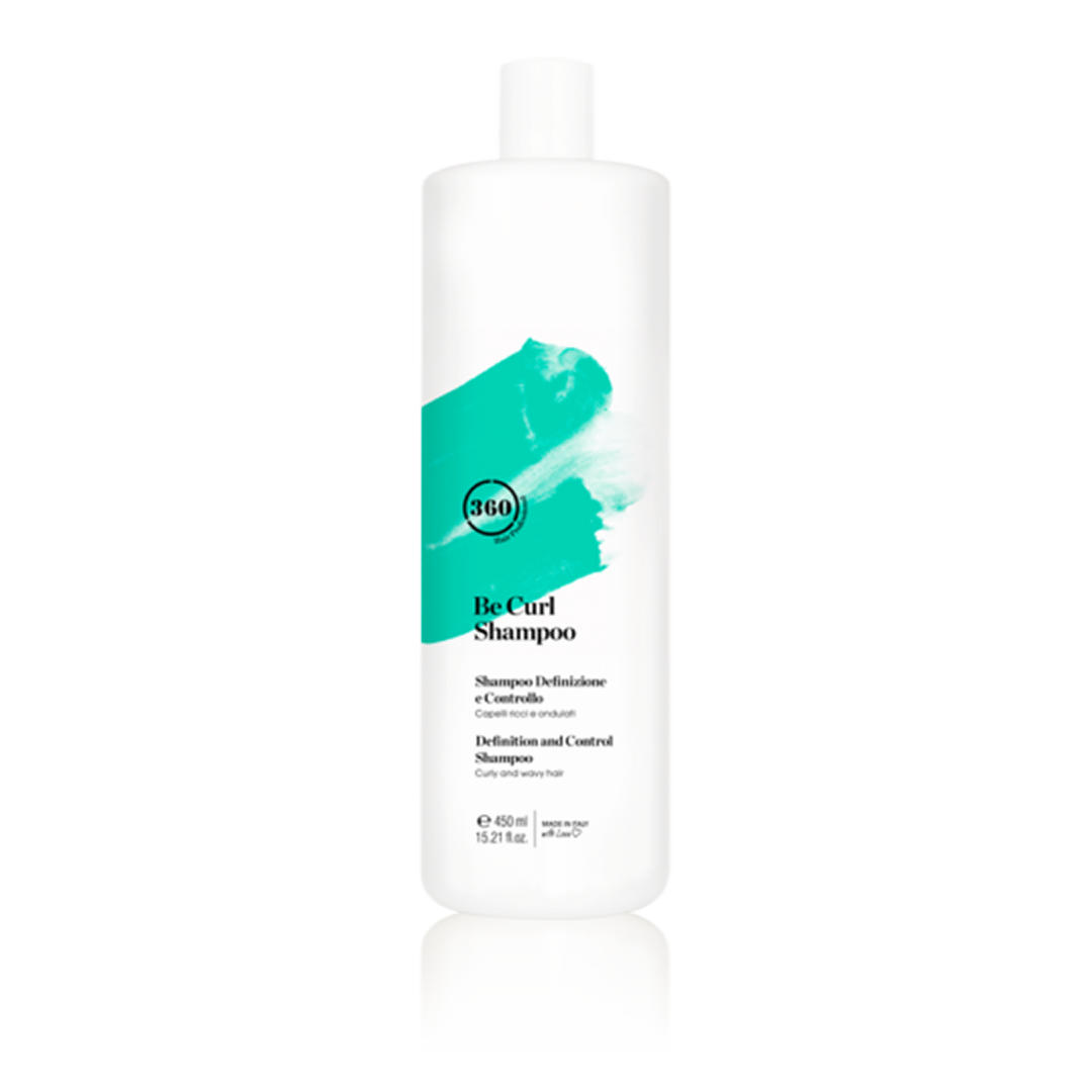 Bottle of 360 Hair Be Curl Shampoo 15.21oz