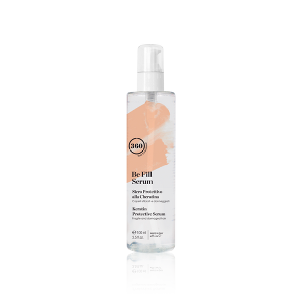 Bottle of 360 Hair Be Fill Serum 3.38oz