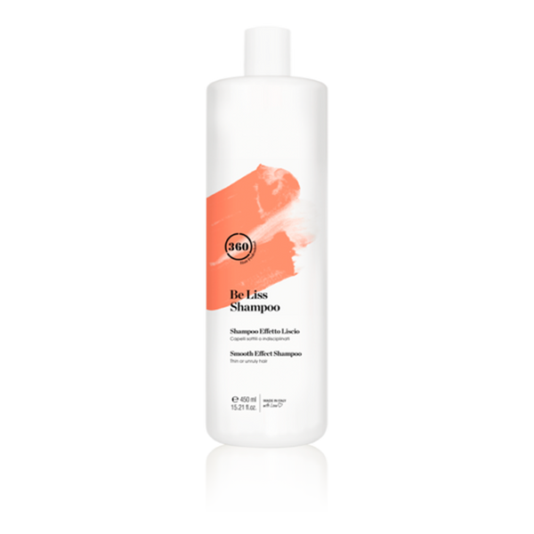 Bottle of 360 Hair Be Liss Shampoo 15.21oz