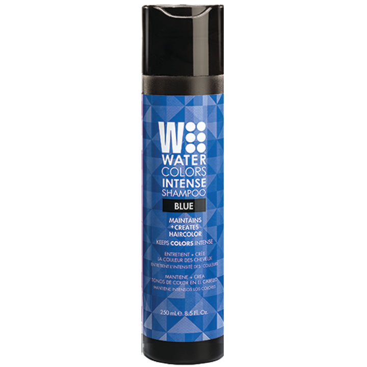Bottle of Tressa Water Colors Intense Shampoo Blue 8.5oz
