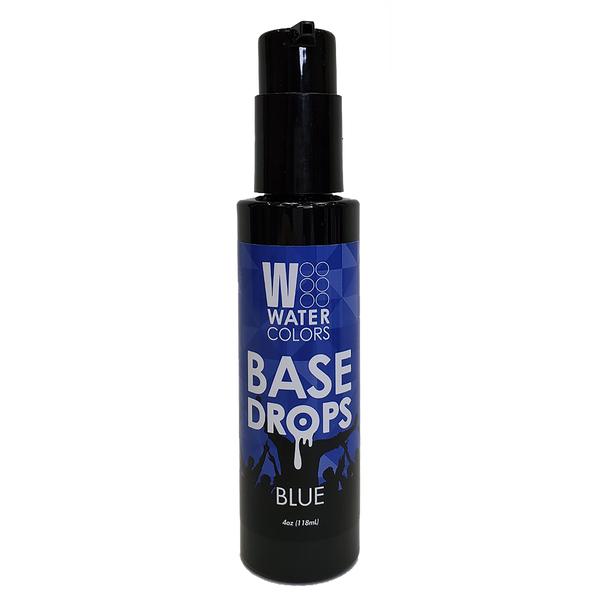 Bottle of Tressa Watercolors Blue Base Drops 4oz