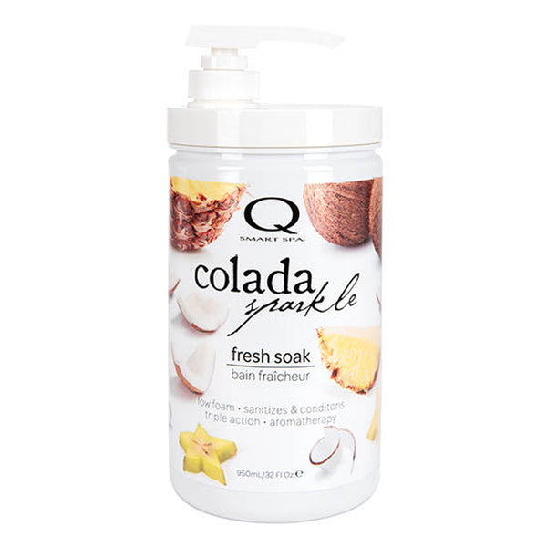 Bottle of  Smart Spa Colada Sparkle Fresh Soak 