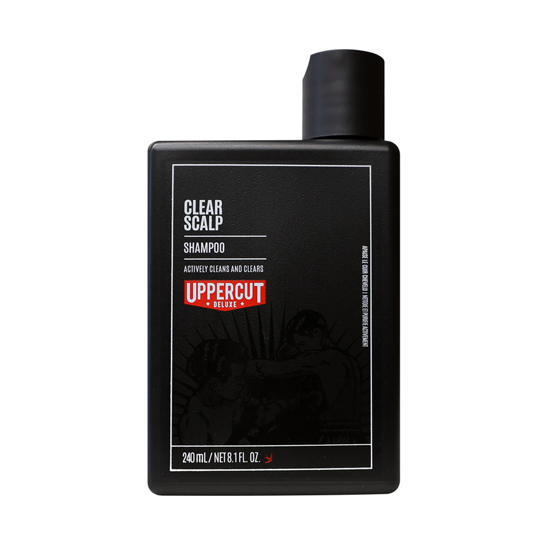 Bottle of Uppercut Clean Scalp Shampoo 8.1oz