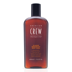 Bottle of American Crew 24 Hour Deodorant Body Wash 15.2 fl oz