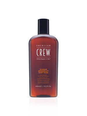 Bottle of American Crew 24 Hour Deodorant Body Wash 15.2 fl oz