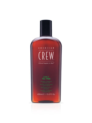 Bottle of American Crew 3-IN-1 Tea Tree 15.2 fl oz 