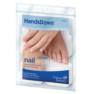 Package of Graham Beauty Handsdown Nail Wipes