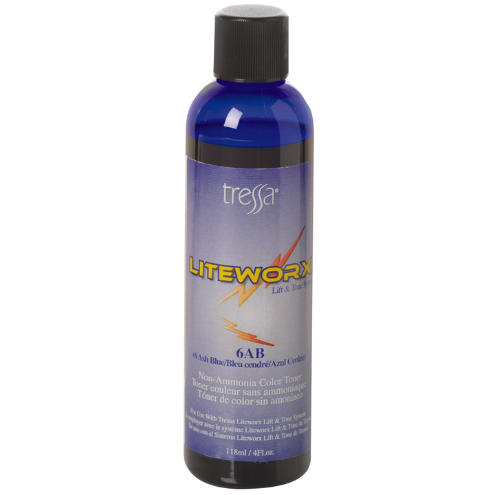 Bottle of Tressa Liteworx Color Toner 6A/B 4oz