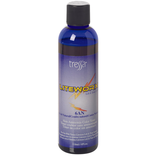 Bottle of Tressa Liteworx Color Toner 6A/N 4oz