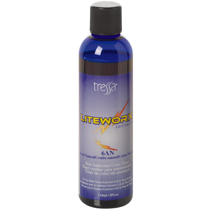 Bottle of Tressa Liteworx Color Toner 6A/N 4oz