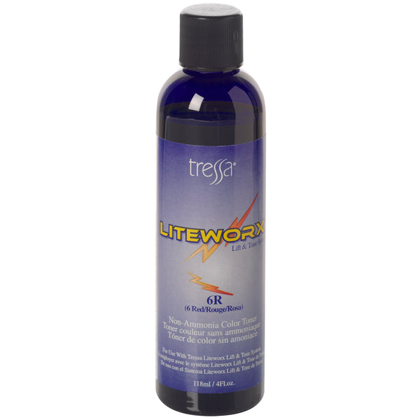 Bottle of Tressa Liteworx Color Toner 6R 4oz