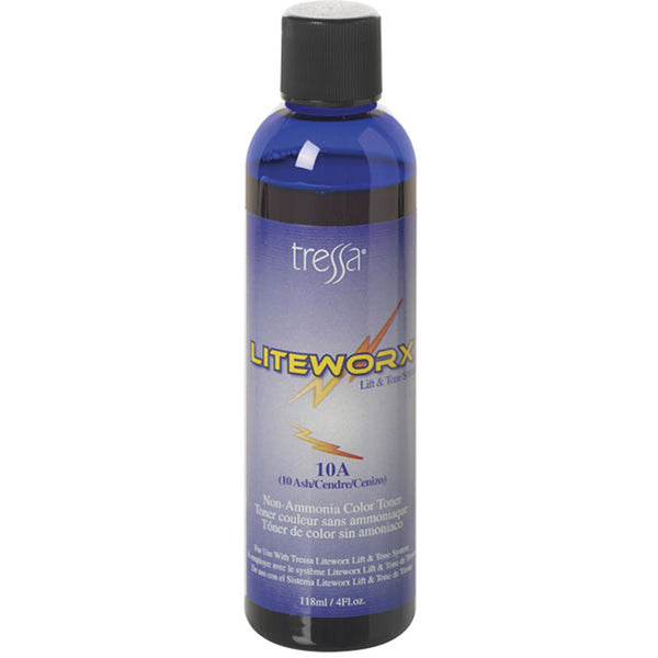 Bottle of Tressa Liteworx Color Toner 10A 4oz