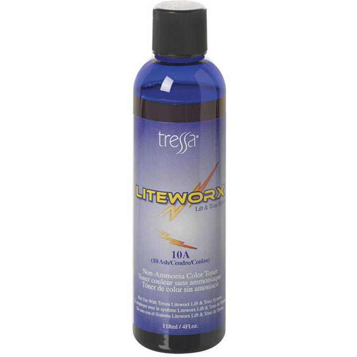 Bottle of Tressa Liteworx Color Toner 10A 4oz