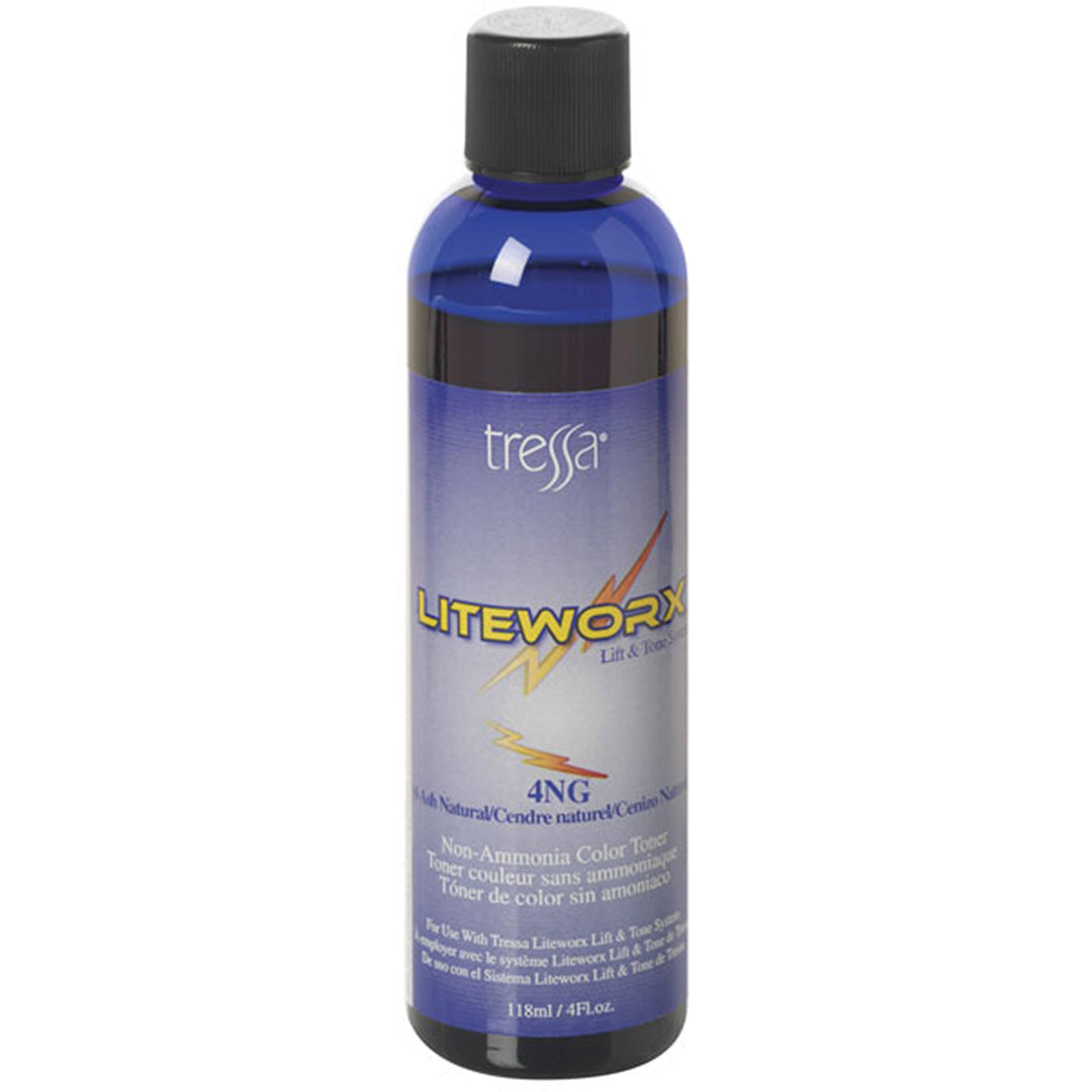 Bottle of Tressa Liteworx Color Toner 4NG 4oz