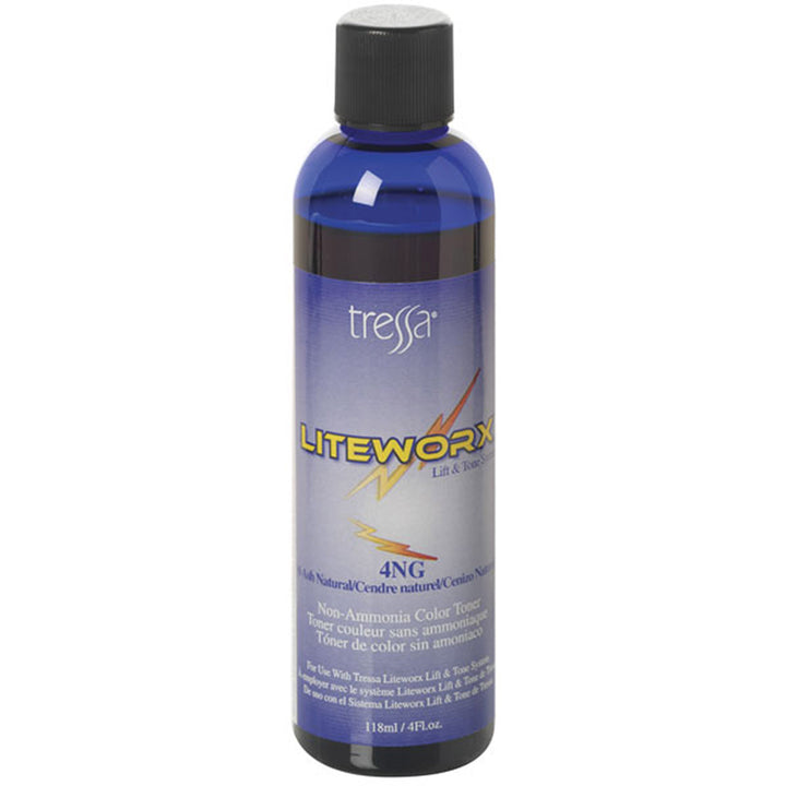 Bottle of Tressa Liteworx Color Toner 4NG 4oz
