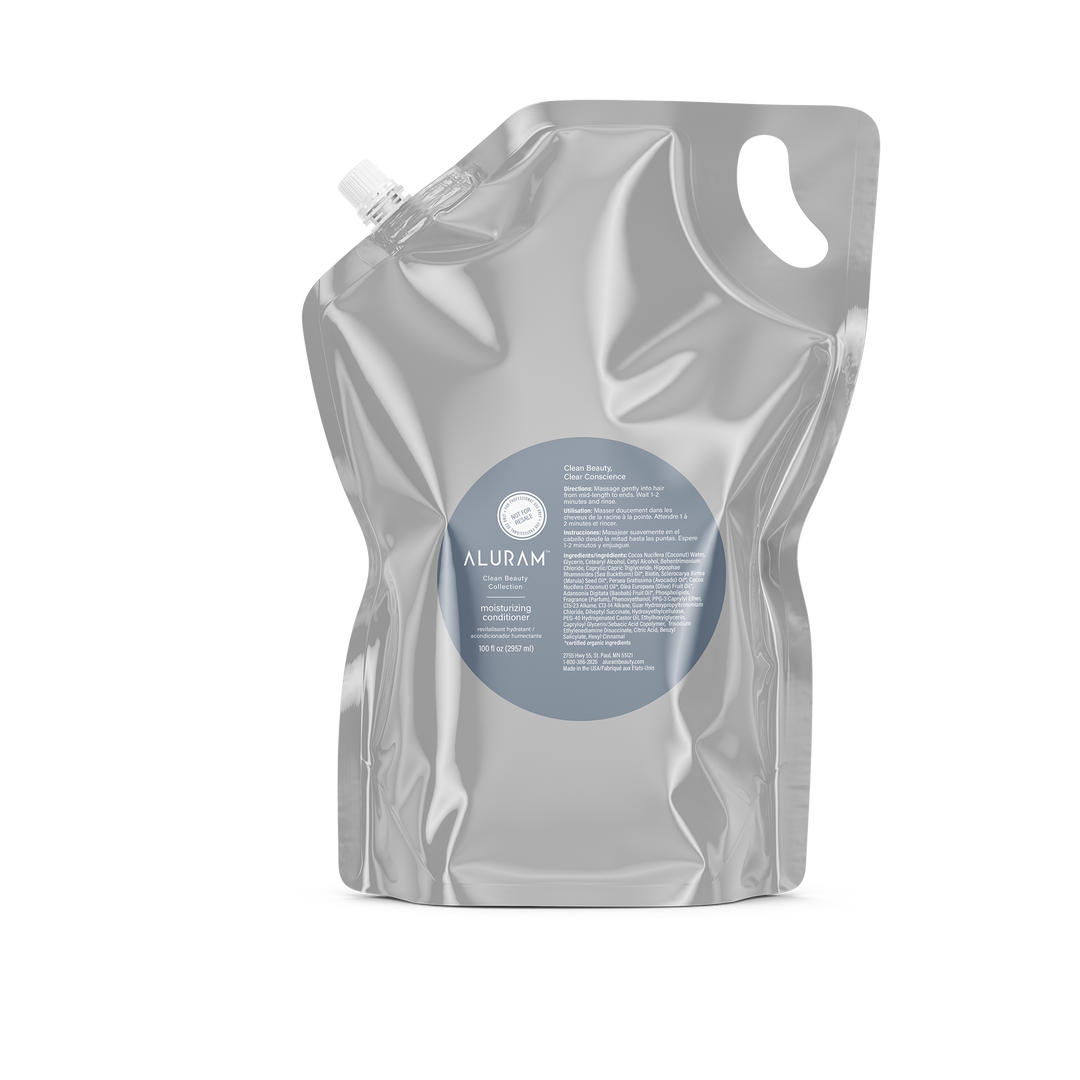 Bottle of Aluram Moisturizing Conditioner 100oz Pouch