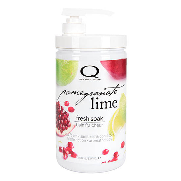 Bottle of  Smart Spa Pomegranate Lime Fresh Soak 