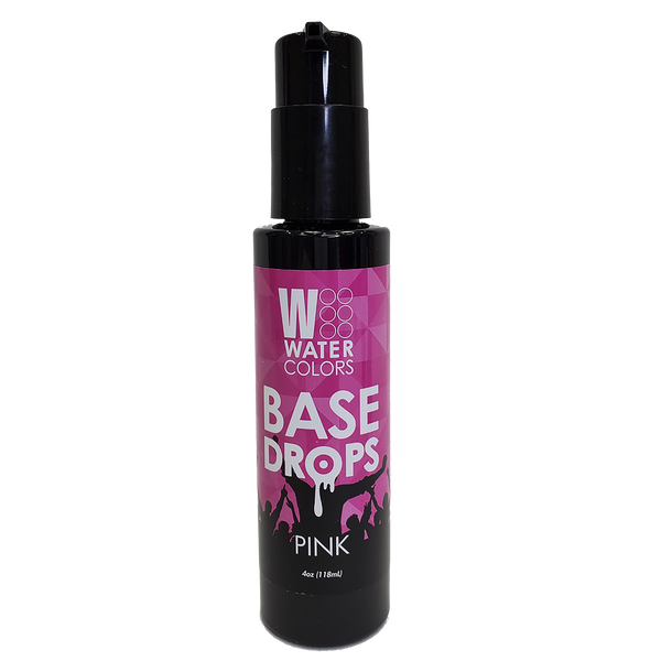 Bottle of Tressa Watercolors Pink Base Drops 4oz