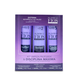 Bottle of PlasticaDos Fios Smoothing System Kit 10.1oz