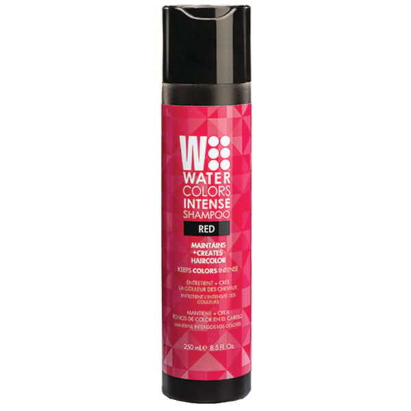 Bottle of Tressa Water Colors Intense Shampoo Red 8.5oz