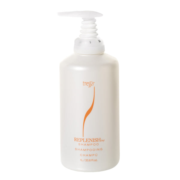Bottle of Tressa Replenishing Shampoo 33.8oz