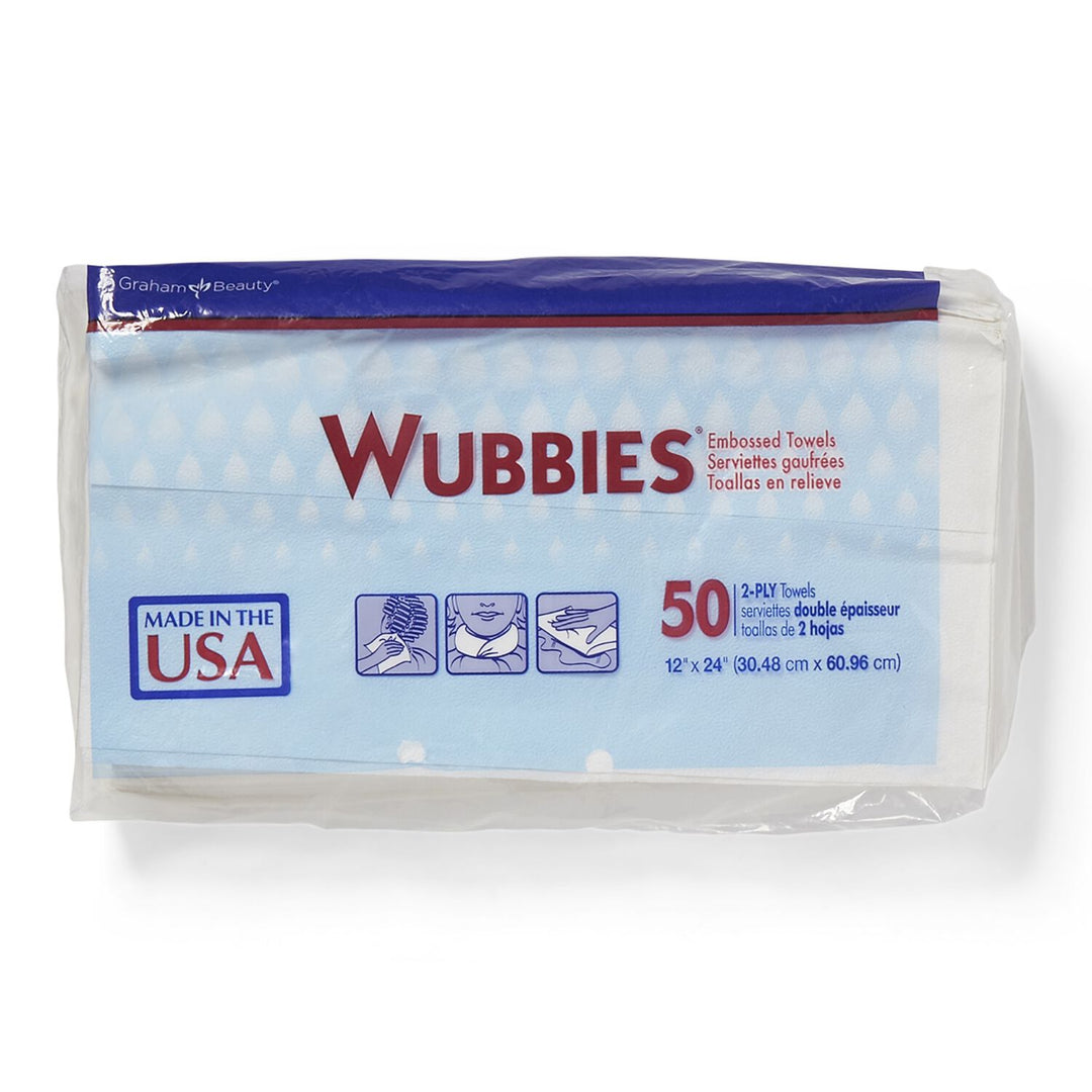 Package of Graham Beauty Wubbies Embossed Towels