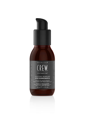 Bottle of American Crew Ultra Gliding Shave Oil 1.7oz