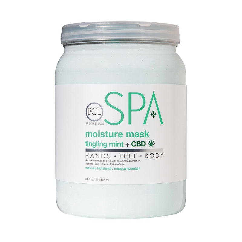 Bottle of BCL Spa Tingling Mint Moisture Mask CBD 128oz