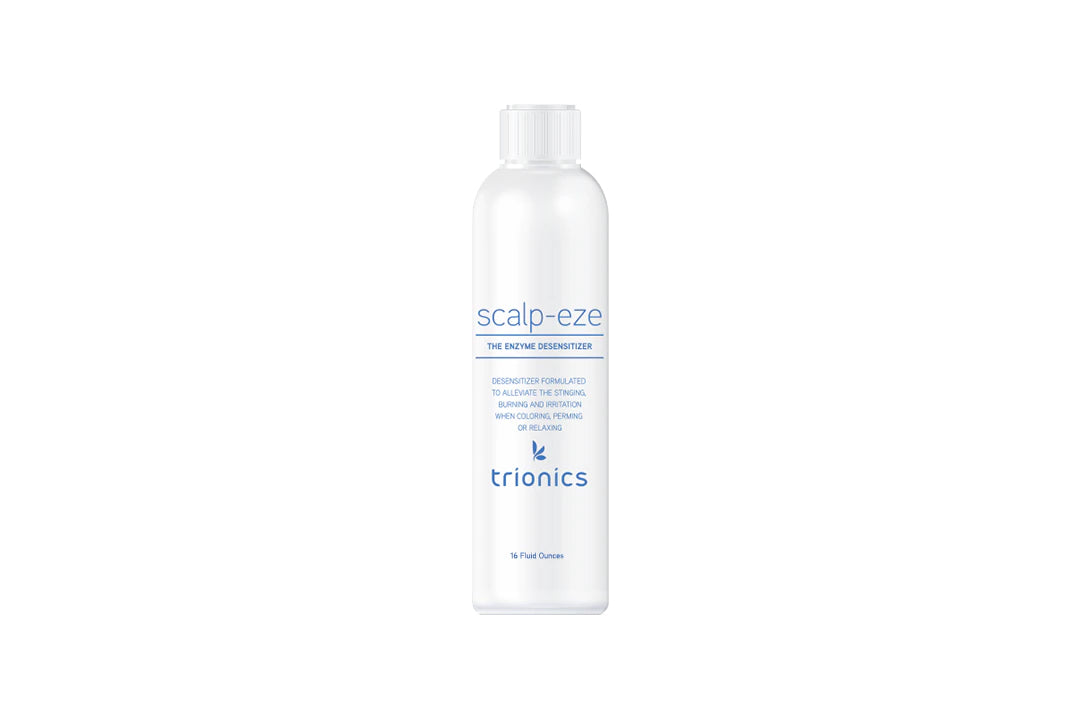 Bottle of Trionics Scalp Eze Enzyme Desensitizer 8oz