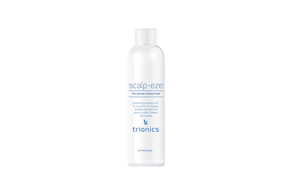 Bottle of Trionics Scalp Eze Enzyme Desensitizer 8oz