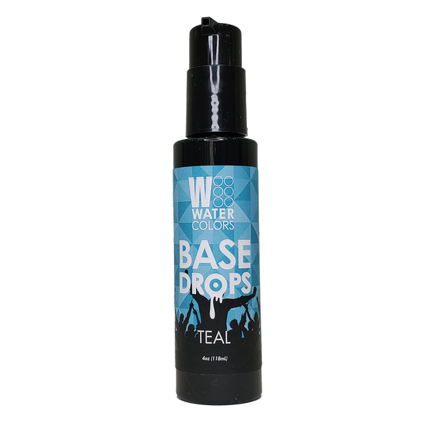 Bottle of Tressa Watercolors Teal Base Drops 4oz