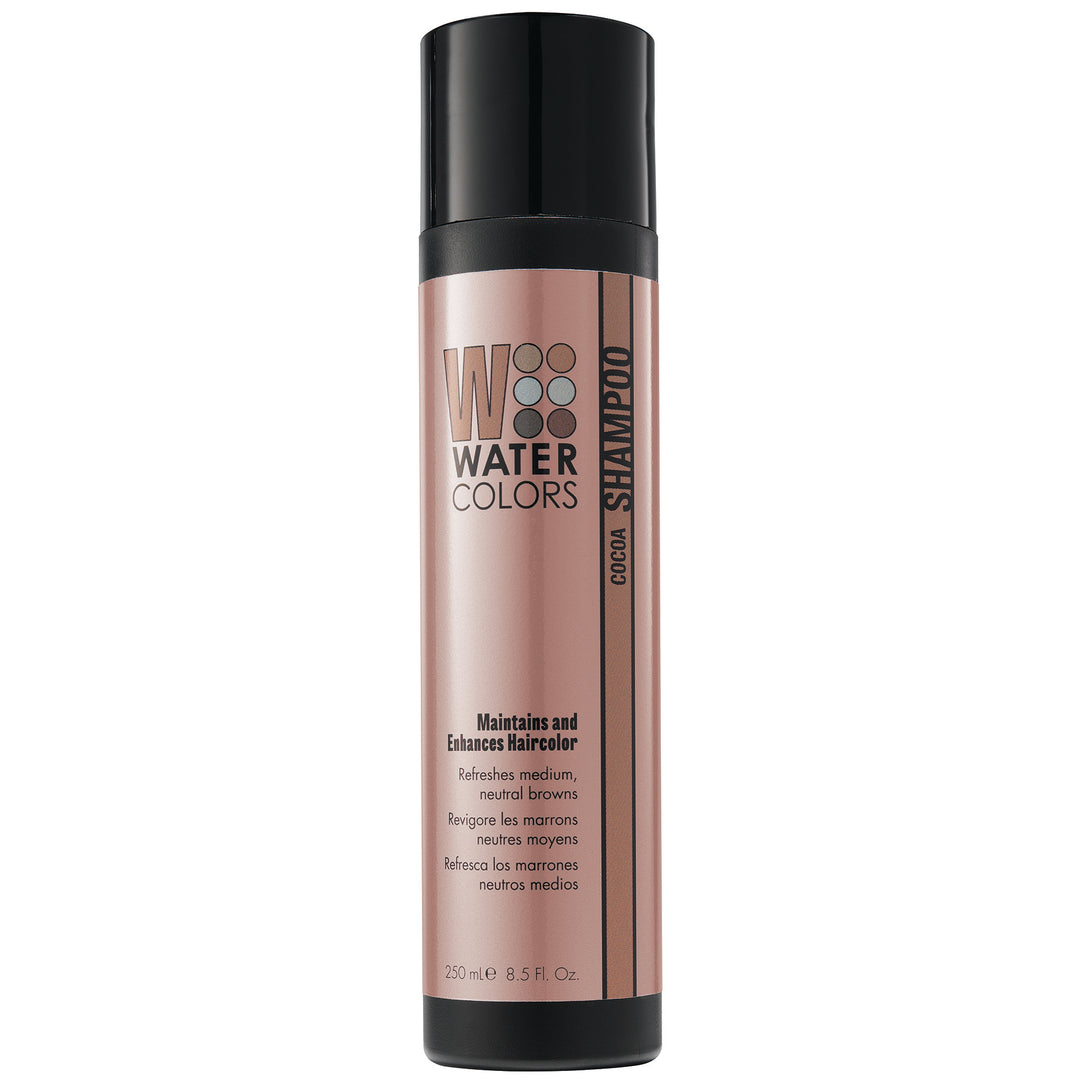 Bottle of Tressa Water Colors Maintenance Shampoo Cocoa 8.5oz
