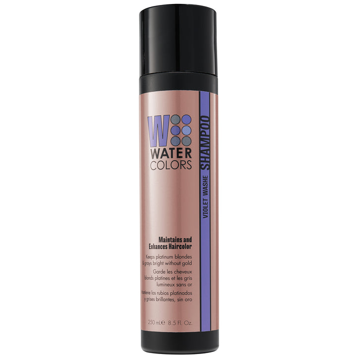 Bottle of Tressa Water Colors Maintenance Shampoo Violet Wash 8.5oz