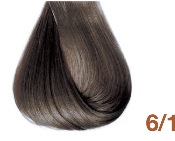Bottle of BBCOS  Innovations Hair Color 6/1 Ash Dark Blonde