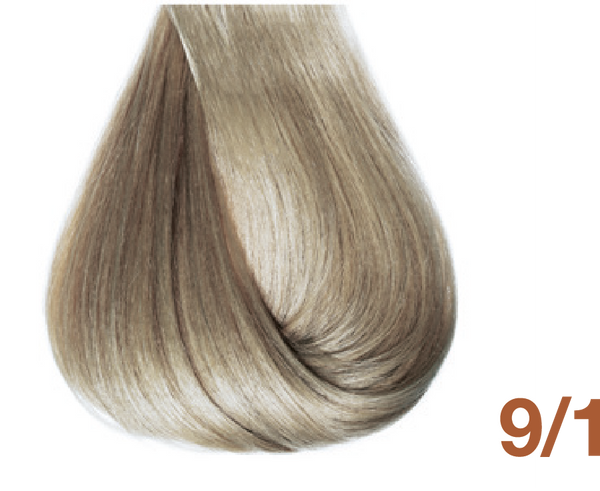Bottle of BBCOS  Innovations Hair Color 9/1 Ash Very Light Blonde