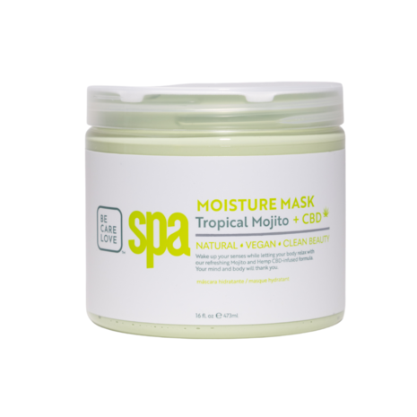 Bottle of BCL Spa Tropical Mojito Moisture Mask CBD 16oz