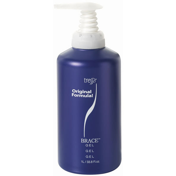 Bottle of Tressa Brace Styling Gel 33.8oz