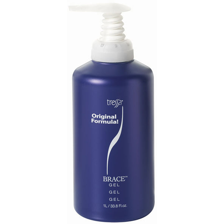 Bottle of Tressa Brace Styling Gel 33.8oz